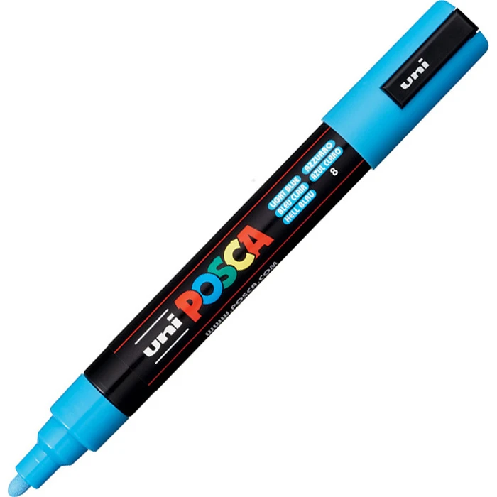 Uni Ball Posca PC 5M Medium Light Blue Marker