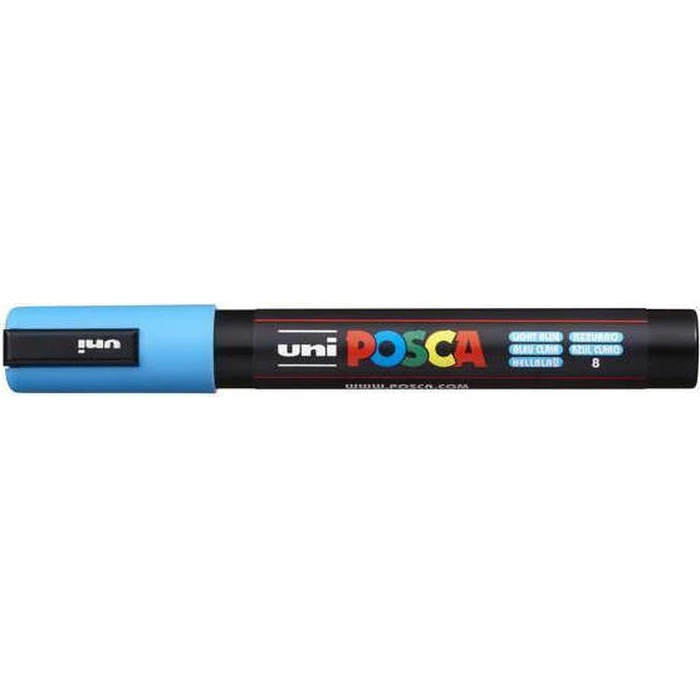 Uni Ball Μαρκαδοροι Posca Pc 5M Medium Light Blue