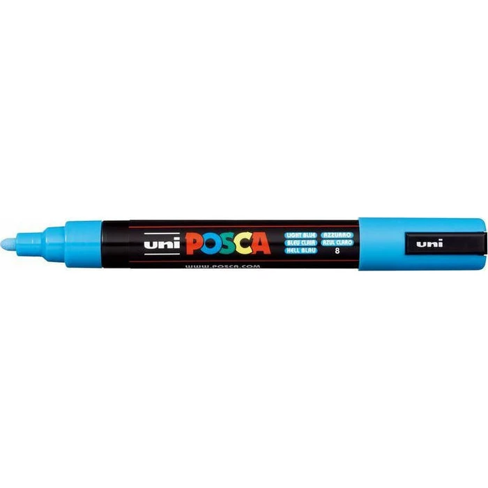 Uni Ball Μαρκαδοροι Posca Pc 5M Medium Light Blue