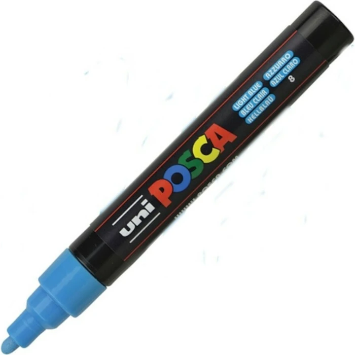 Uni Ball Μαρκαδοροι Posca Pc 5M Medium Light Blue