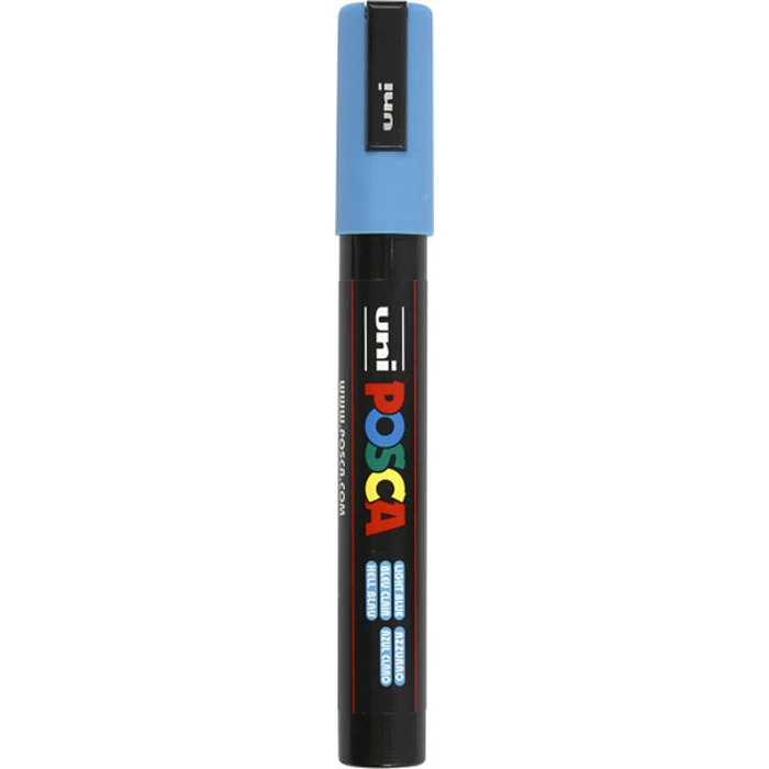 Uni Ball Μαρκαδοροι Posca Pc 5M Medium Light Blue