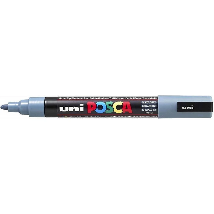 Posca PC-5M Μαρκαδόρος Σχεδίου Γκρι 2.5mm (PC-5M/37)