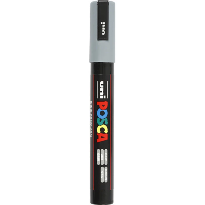 Posca PC-5M Μαρκαδόρος Σχεδίου Γκρι 2.5mm (PC-5M/37)