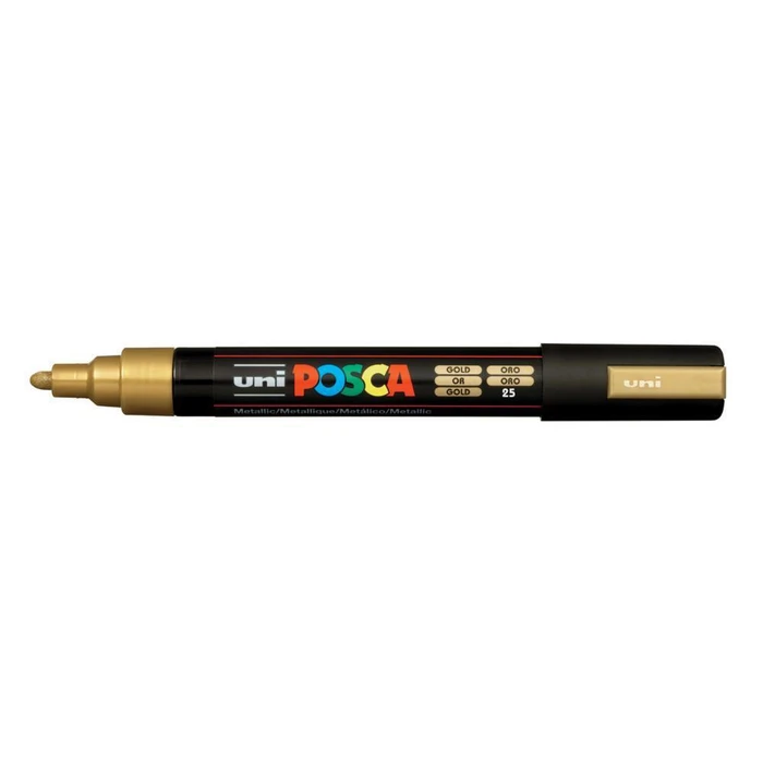 Uni-Ball Μαρκαδοροι Posca Pc-5M Medium Gold