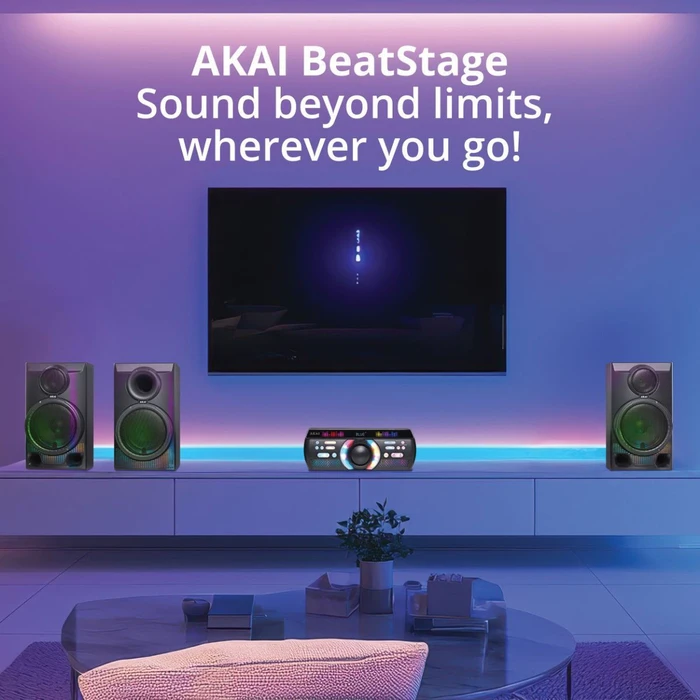 AKAI Ηχοσύστημα Home Entertainment Trinitone Sound Fusion System 3.1 Bluetooth 5.0 180W RMS