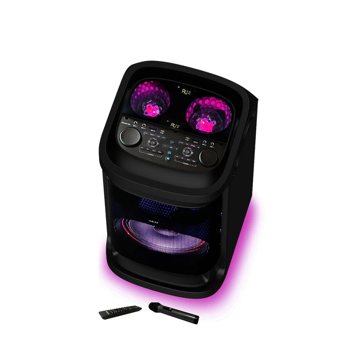 Party Speaker AKAI DJ BY6L with Battery and DiscoBall Lights Bluetooth 5.0 12 inches 150W RMS