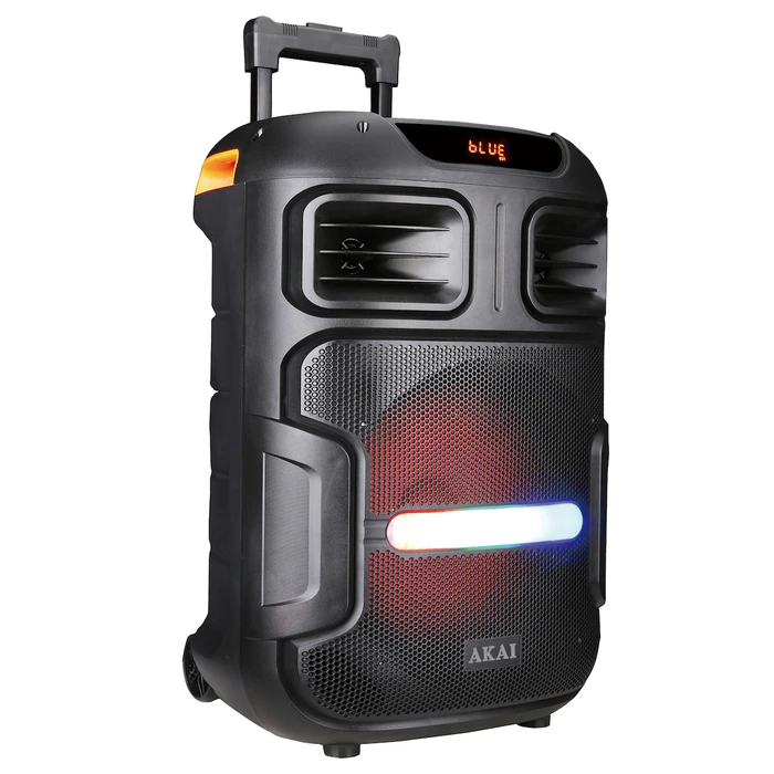 AKAI Party Speaker with Trolley ABTS-X5 Fusion 50W RMS Bluetooth 5.0 TWS USB TF AUX FM Wireless Microphone