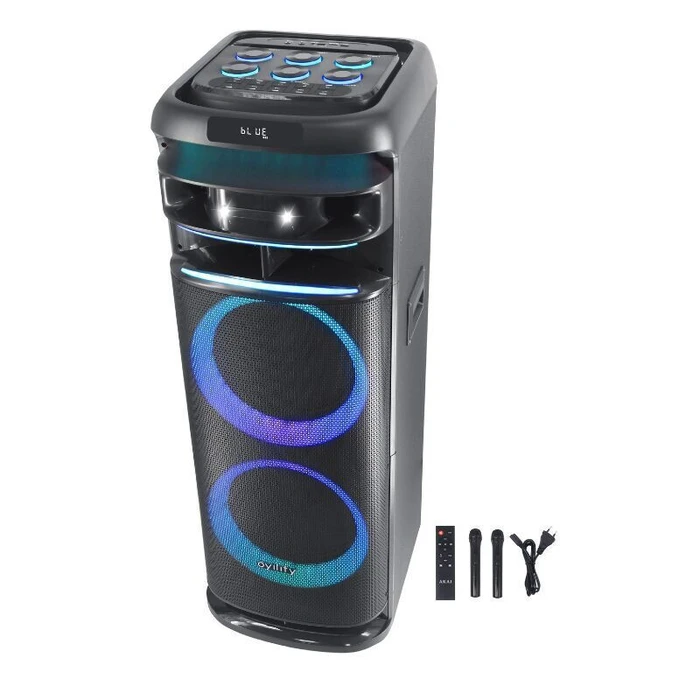 Party Speakers AKAI Party Speaker 1200 Portable Party Speaker 100W Bluetooth 5.3 FM TWS