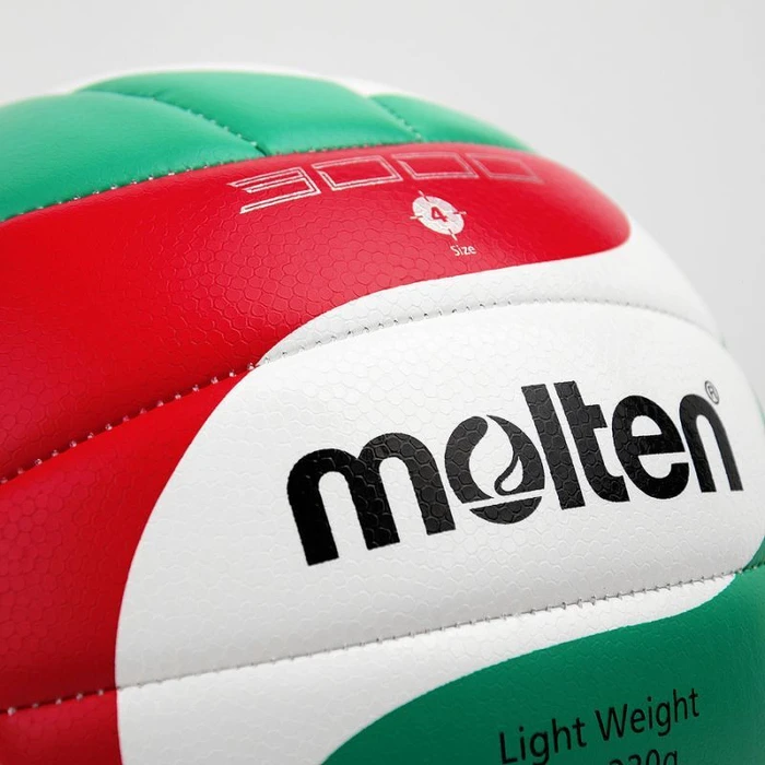 Μπάλα βόλεϊ Molten 3000 V4M3000-L (λευκό-κόκκινο-πράσινο), μέγεθος 4