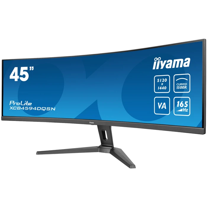 iiyama Monitor ProLite XCB4594DQSN B1 45 inch Curved Ultrawide VA 5120 x 1440 165Hz USB C Docking KVM