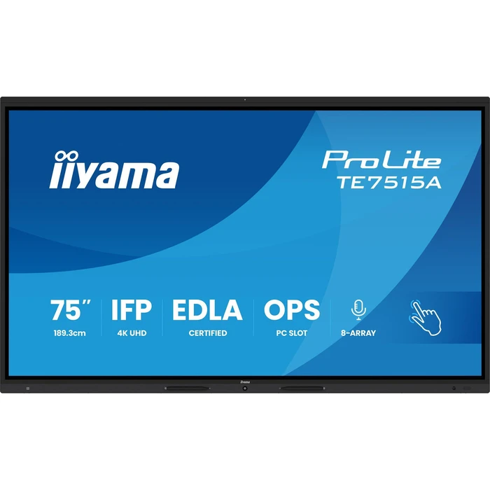 Iiyama TE7515A-B1AG 75" 4K UHD Δημόσια Οθόνη με Αφής