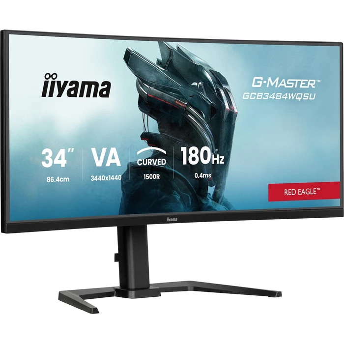 Iiyama G-Master GCB3484WQSU-B1 34" Curved Ultrawide Gaming Monitor 3440x1440 (UWQHD) 180Hz VA HDR