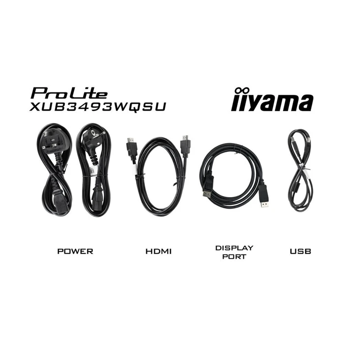 Iiyama XUB3493WQSU-B6 Οθόνη UltraWide 34" IPS 3440x1440 1ms 120Hz USB-C