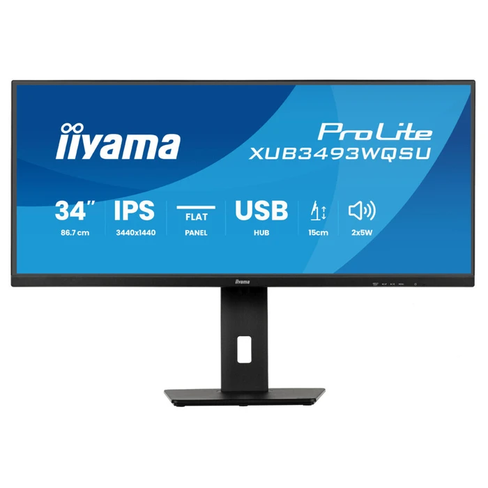 Iiyama XUB3493WQSU-B6 Οθόνη UltraWide 34" IPS 3440x1440 1ms 120Hz USB-C