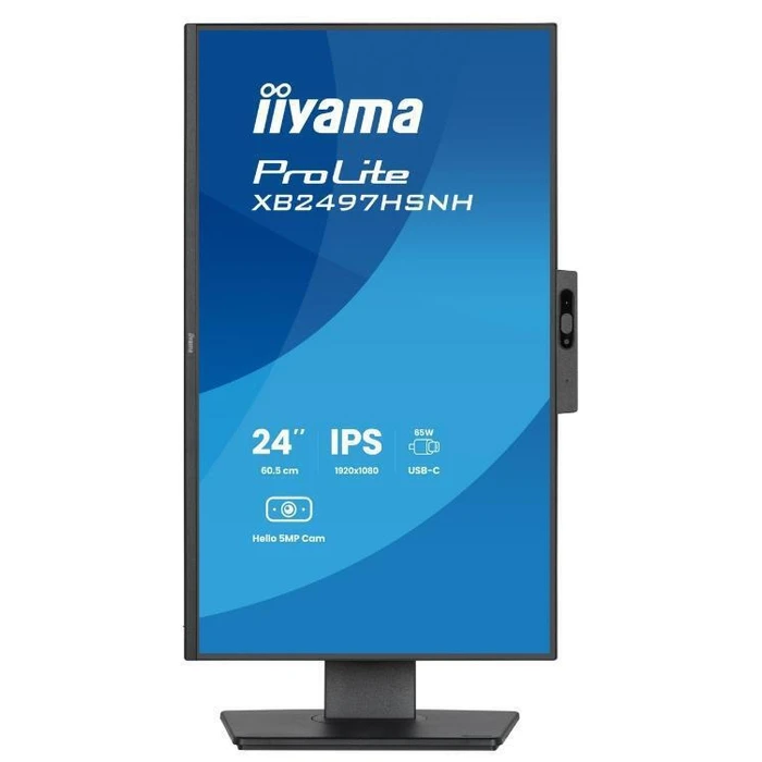 iiyama ProLite XB2497HSNH-B1 23.8" FHD (1920x1080) IPS Monitor, 1ms GTG, 100Hz, HDMI, DisplayPort, USB-C, Speakers, VESA, Black