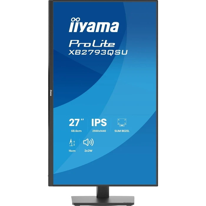 Iiyama ProLite XB2793QSU-B1 - 27'' (68,5 cm) QHD IPS Monitor 2560x1440 75Hz, 1ms, HDMI, DisplayPort, USB Hub, VESA, Ηχεία, Μαύρο