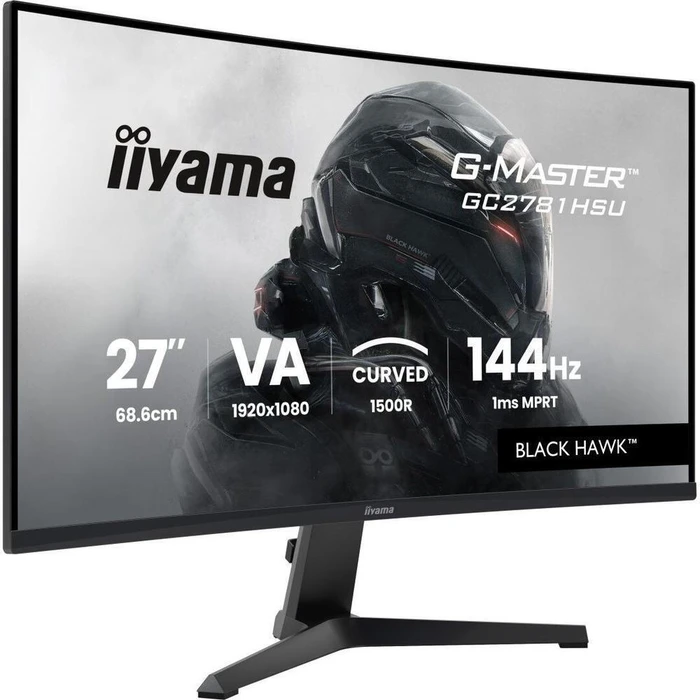 Iiyama G-Master GC2781HSU-B1 27" Καμπυλωτή Gaming Οθόνη FHD 1920x1080 144Hz VA 1ms