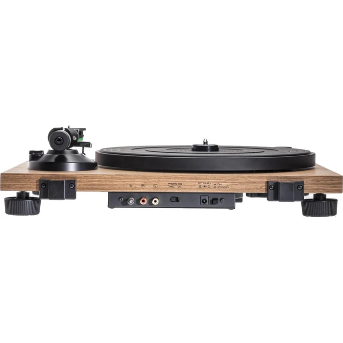 Audio‑Technica AT‑LPW40WN Turntable (Black/Walnut) with Integrated Phono Preamp, Manual Operation
