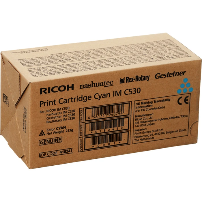 Ricoh IM C530 Γνήσιο Toner Κυανό 18.000 Σελίδων