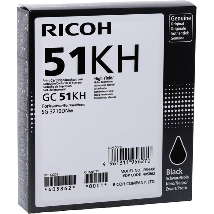 Ricoh Printer Ink Black GC51KH