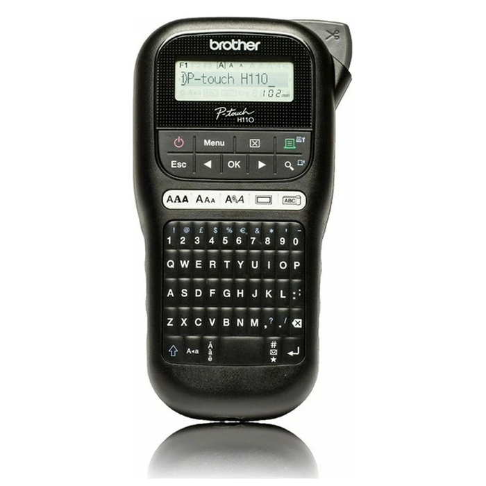 Brother PT‑H110 Electronic Handheld Label Printer, Black
