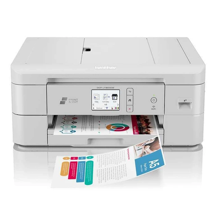 Brother DCP-J1800DW 3-in-1 Colour Inkjet Multifunction Printer (Print/Scan/Copy) with Wi‑Fi, ADF, Duplex and Automatic A4→A5 Cutter