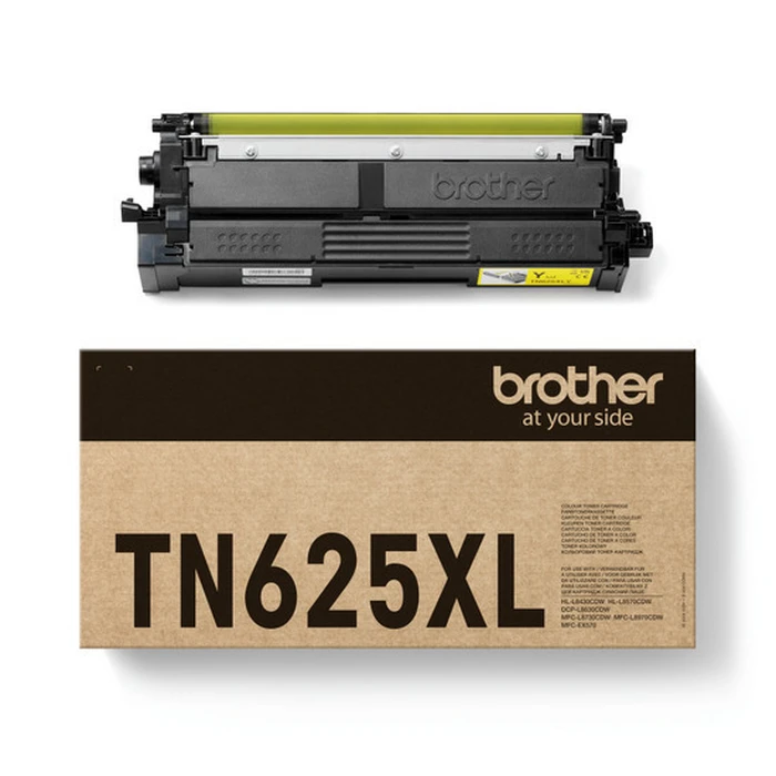 Brother Toner κίτρινο XL για HL‑L8430 / DCP‑L8630 / MFC‑L8730CDW — περίπου 4.500 σελίδες (TN625XLY)