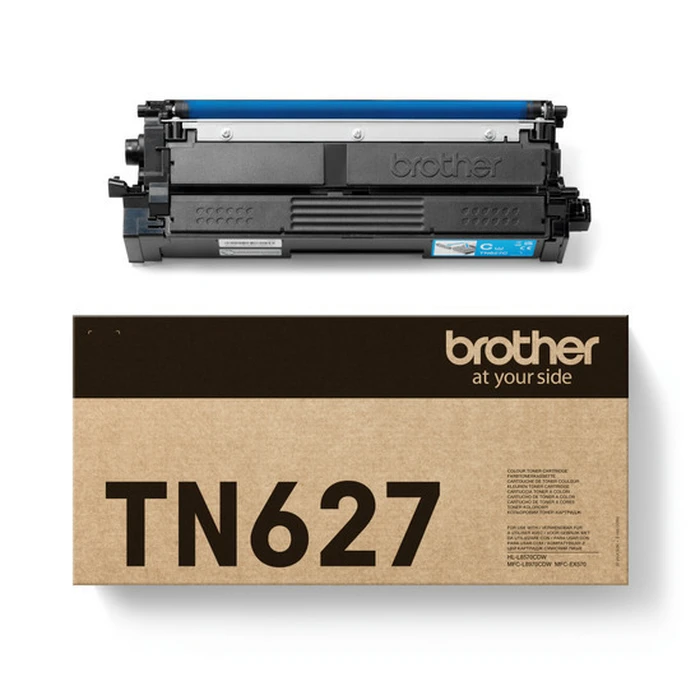 Brother TN-627 Genuine Cyan Laser Toner - 10,000 pages