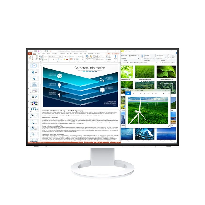 EIZO FlexScan EV2485-WT 24.1-inch WUXGA IPS 16:10 Monitor (White)