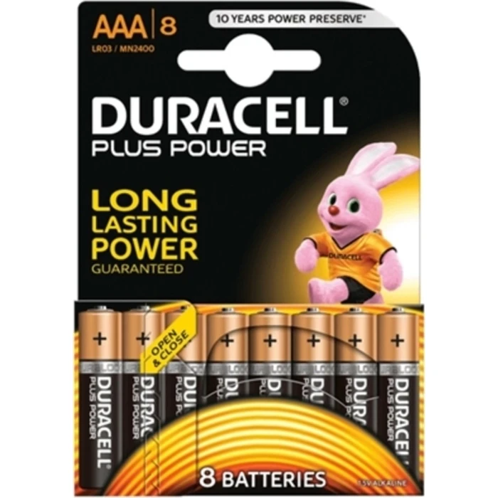 Duracell Plus Αλκαλικές Μπαταρίες AAA 1.5V 8τμχ