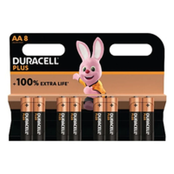 Duracell Plus Alkaline Batteries AA 1.5V - 8 pcs