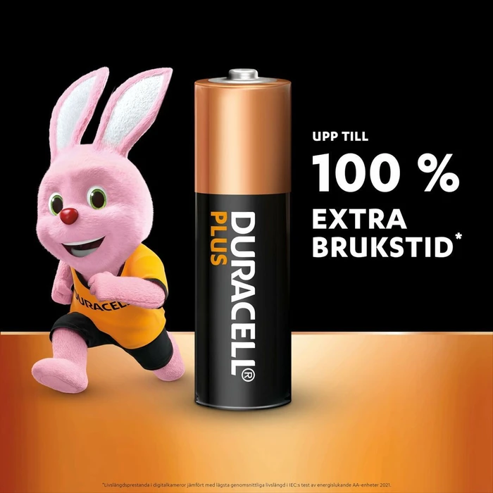 Duracell Plus Alkaline Batteries AA 1.5V - 8 pcs