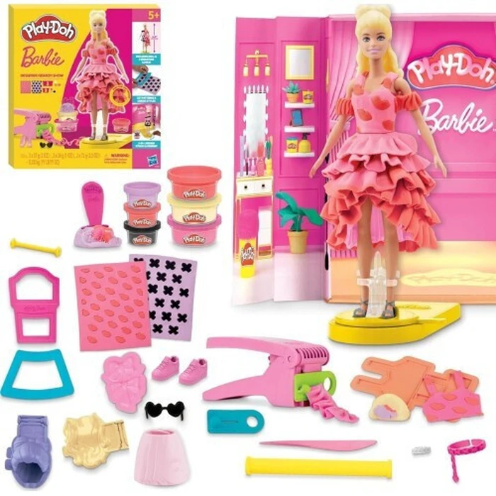 Hasbro Play-Doh Barbie Designer Fashion Show Σετ Πλαστελίνης