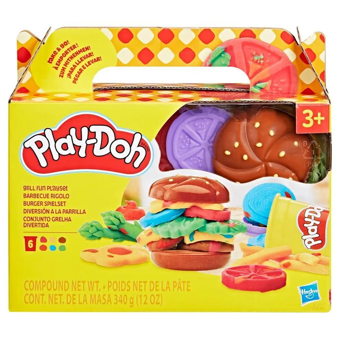 Hasbro Play Doh Grill Fun Playset Food Shapes