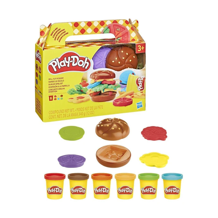 Hasbro Play Doh Grill Fun Playset Food Shapes