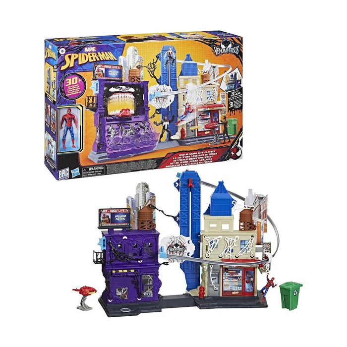 Hasbro Marvel Spider Man Venomversus Playset City με Εκτόξευση Ιστών