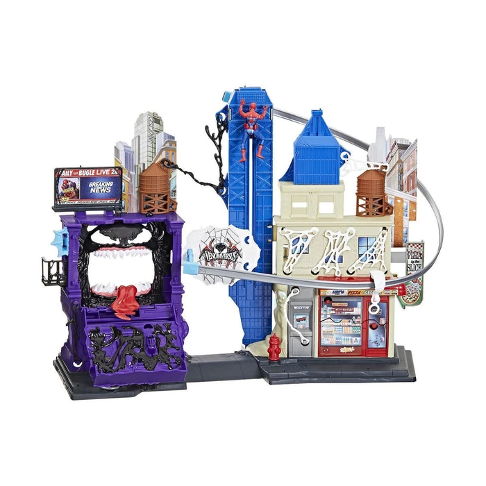 Hasbro Marvel Spider Man Venomversus Playset City με Εκτόξευση Ιστών