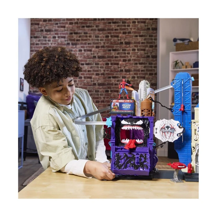 Hasbro Marvel Spider Man Venomversus Playset City με Εκτόξευση Ιστών