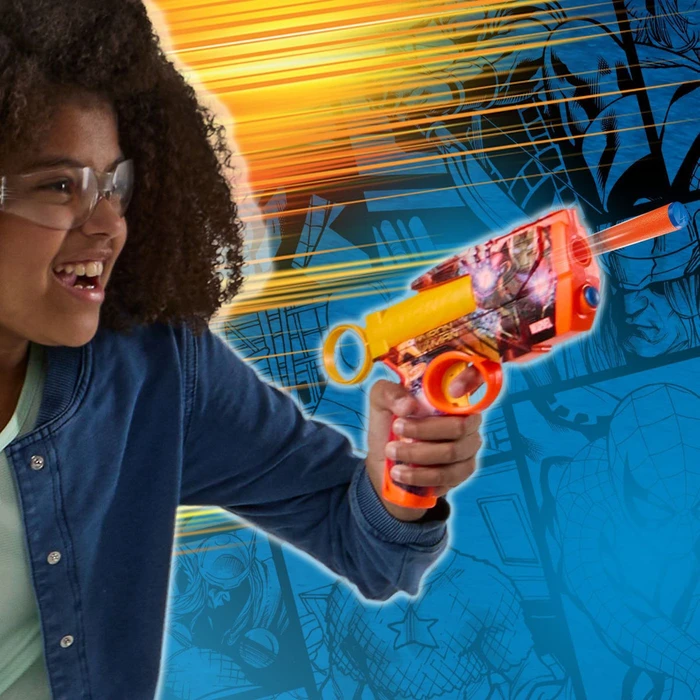 Hasbro Nerf Marvel Iron Man Blaster - Πιστόλι Nerf Iron Man με 4 αφρώδη βλήματα