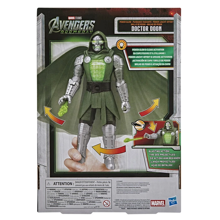 Hasbro Marvel Avengers Doomsday - Φιγούρα Doctor Doom Power-Glow 25 cm (G2650)