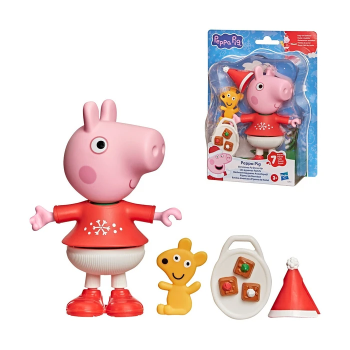 Hasbro Peppa Pig Σετ Ενδύματος Χριστουγεννιάτικες Πιτζάμες (G3912)