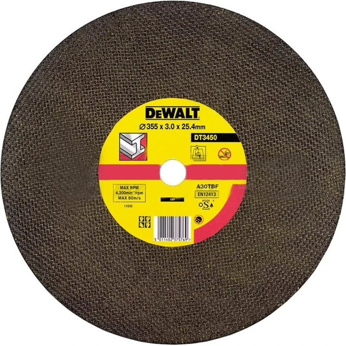 Dewalt Δίσκος κοπής μετάλλου 355mm DT3450