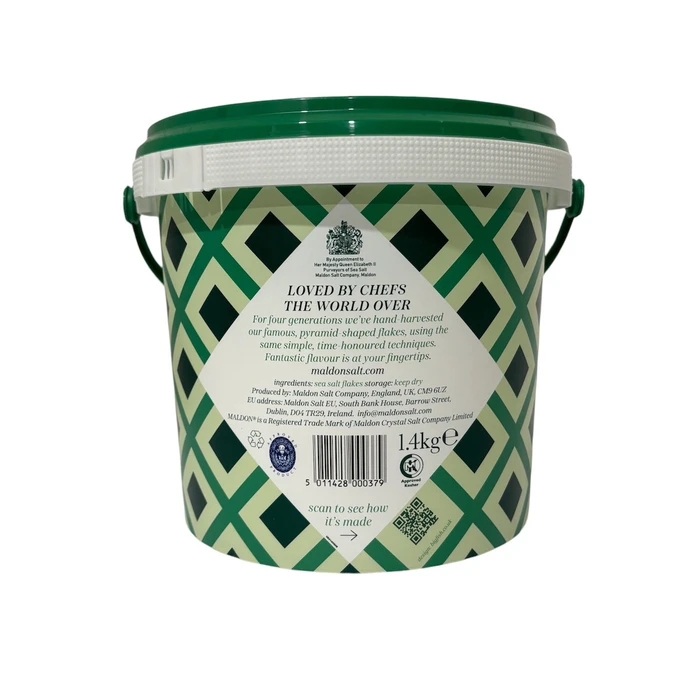 Maldon Αλάτι Θάλασσας Νιφάδες 1,4 kg (Κουβάς)
