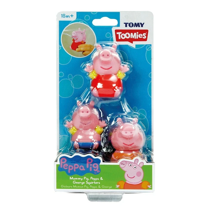 TOMY Toomies Peppa Pig Μπαταρίες Μπάνιου Mummy Pig Peppa George