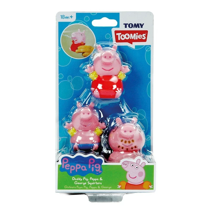 TOMY Toomies Peppa Pig Μπαταρίες Μπάνιου Mummy Pig Peppa George
