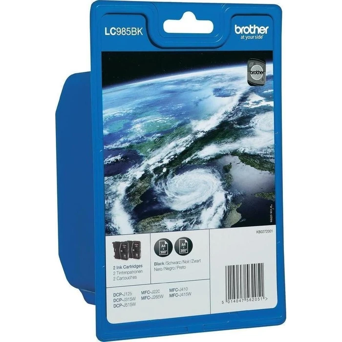 Πακέτο 2x μελανιών Brother LC-985BKBP2 Μαύρο (Twin Pack)