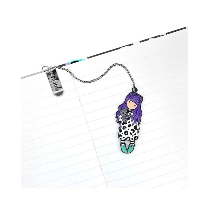 Santoro Smitten Kitten Παιδικό Σημειωματάριο A5 96 Φύλλων με Λευκές Σελίδες με Μαγνητικό Κούμπωμα Μωβ 1086GJ04