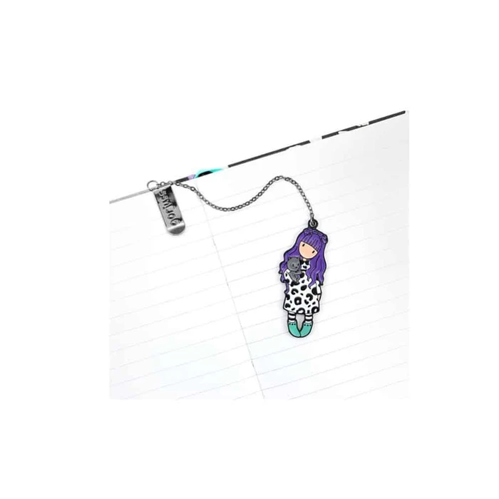 Santoro Smitten Kitten Παιδικό Σημειωματάριο A5 96 Φύλλων με Λευκές Σελίδες με Μαγνητικό Κούμπωμα Μωβ 1086GJ04