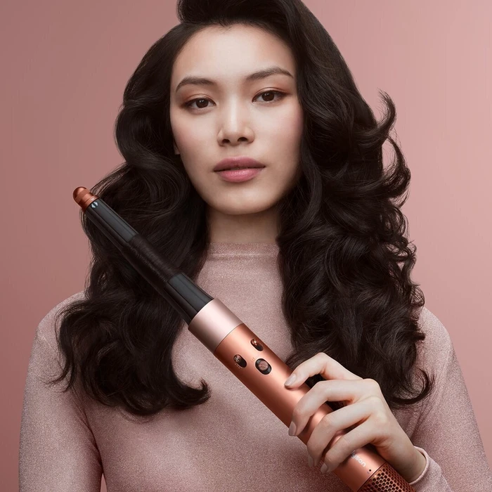 Dyson Airwrap i.d. Straight + Wavy Amber Silk — Πολυ-styler μαλλιών με i.d. Curl™ και Bluetooth®