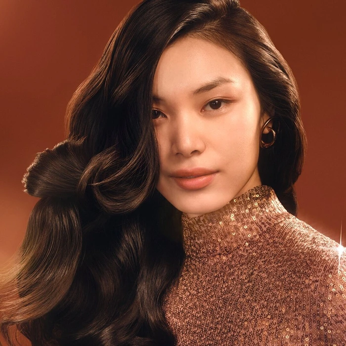 Dyson Airwrap i.d. Straight + Wavy Amber Silk — Πολυ-styler μαλλιών με i.d. Curl™ και Bluetooth®